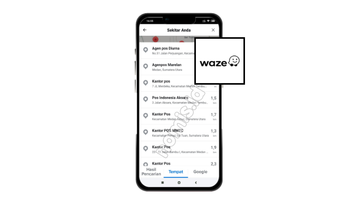 Cari Kantor Pos Terdekat dari Lokasi saya dengan Waze