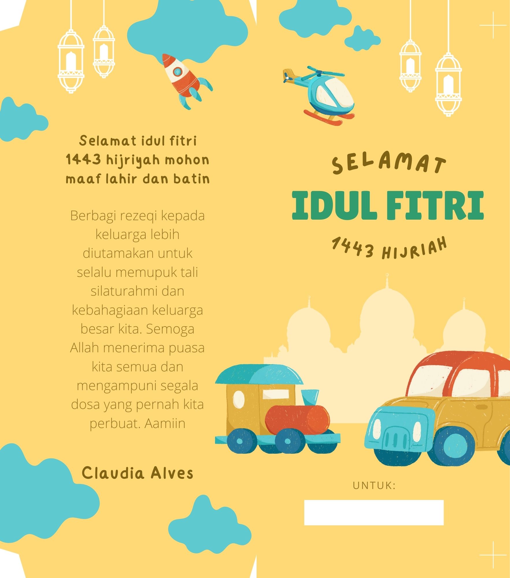 5 Desain Amplop Lebaran Anti Norak untuk Anak-Anak